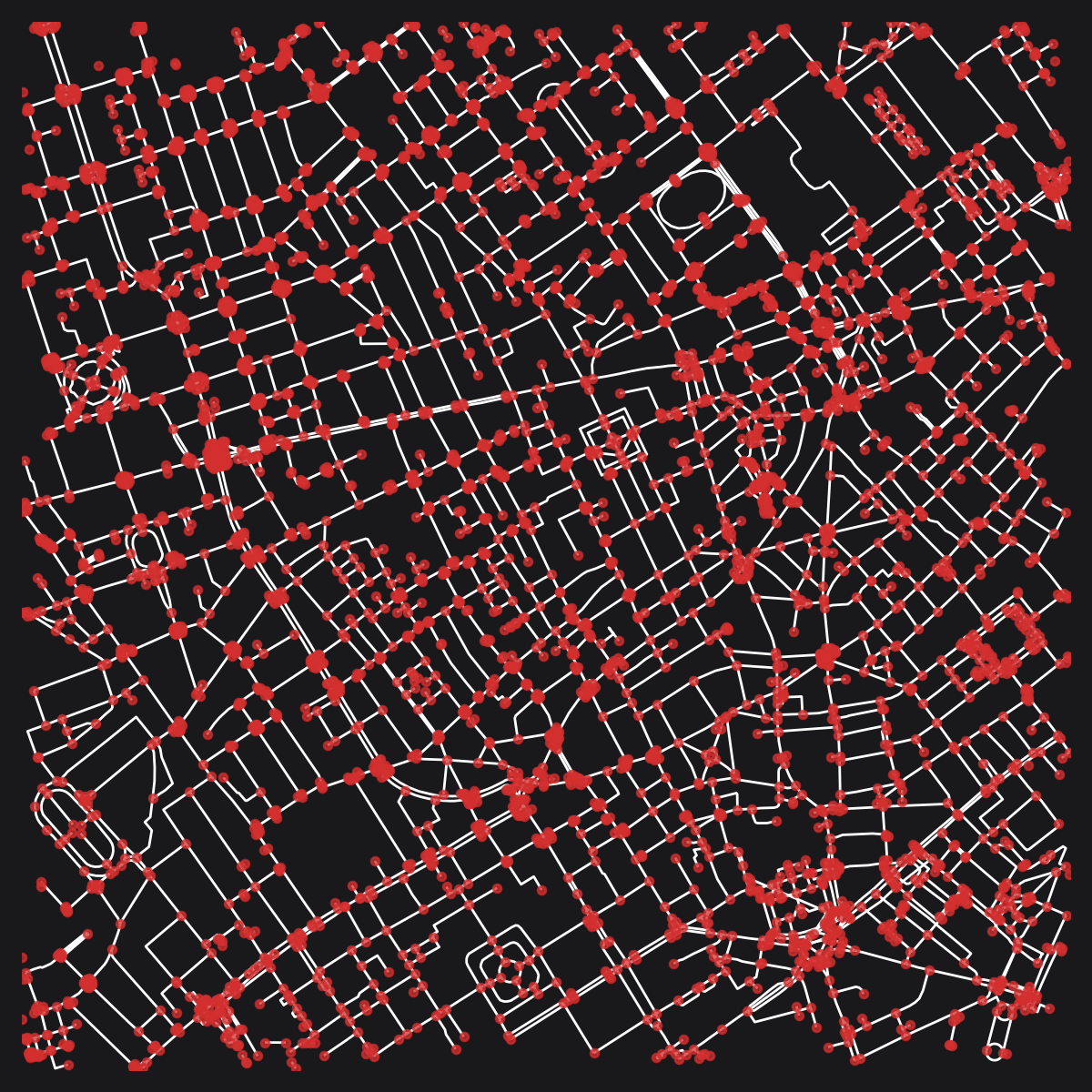 Example raw graph from OSM